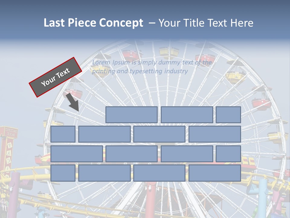 A Ferris Wheel With A Blue Sky In The Background PowerPoint Template