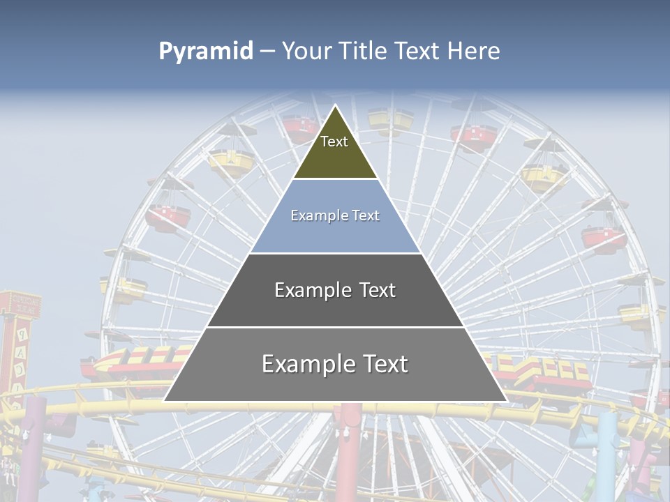A Ferris Wheel With A Blue Sky In The Background PowerPoint Template