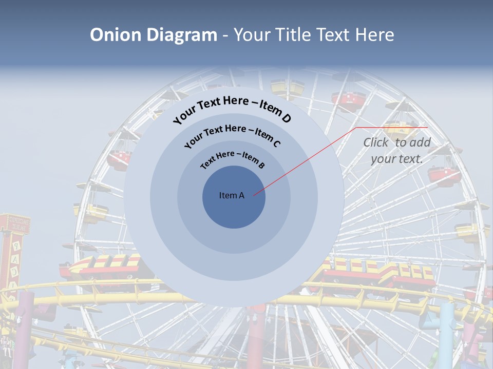 A Ferris Wheel With A Blue Sky In The Background PowerPoint Template