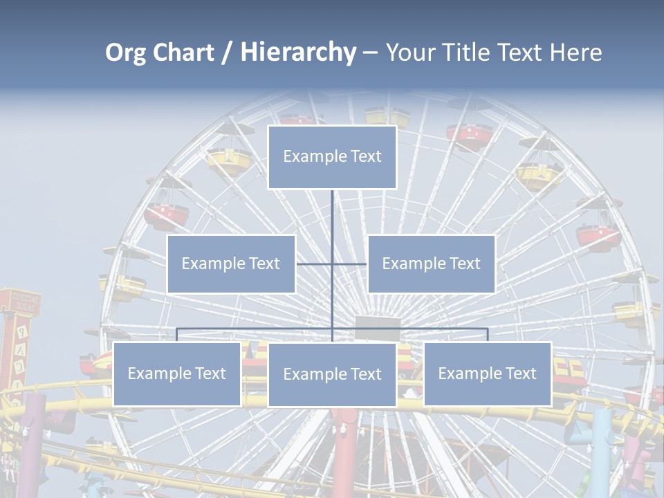 A Ferris Wheel With A Blue Sky In The Background PowerPoint Template