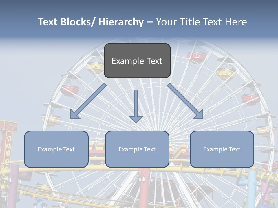 A Ferris Wheel With A Blue Sky In The Background PowerPoint Template