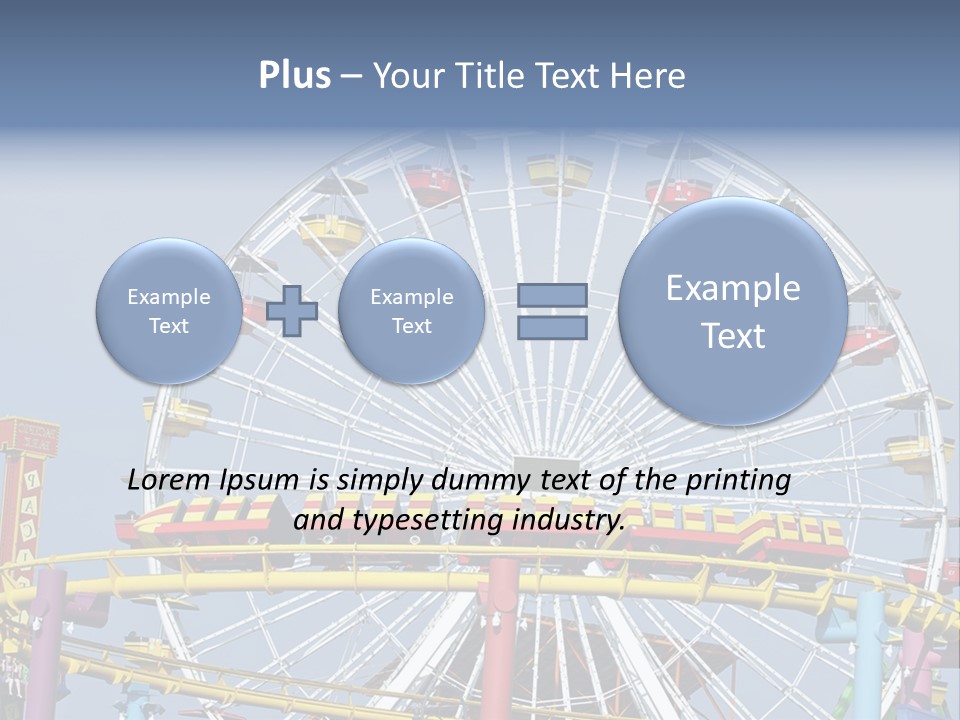 A Ferris Wheel With A Blue Sky In The Background PowerPoint Template