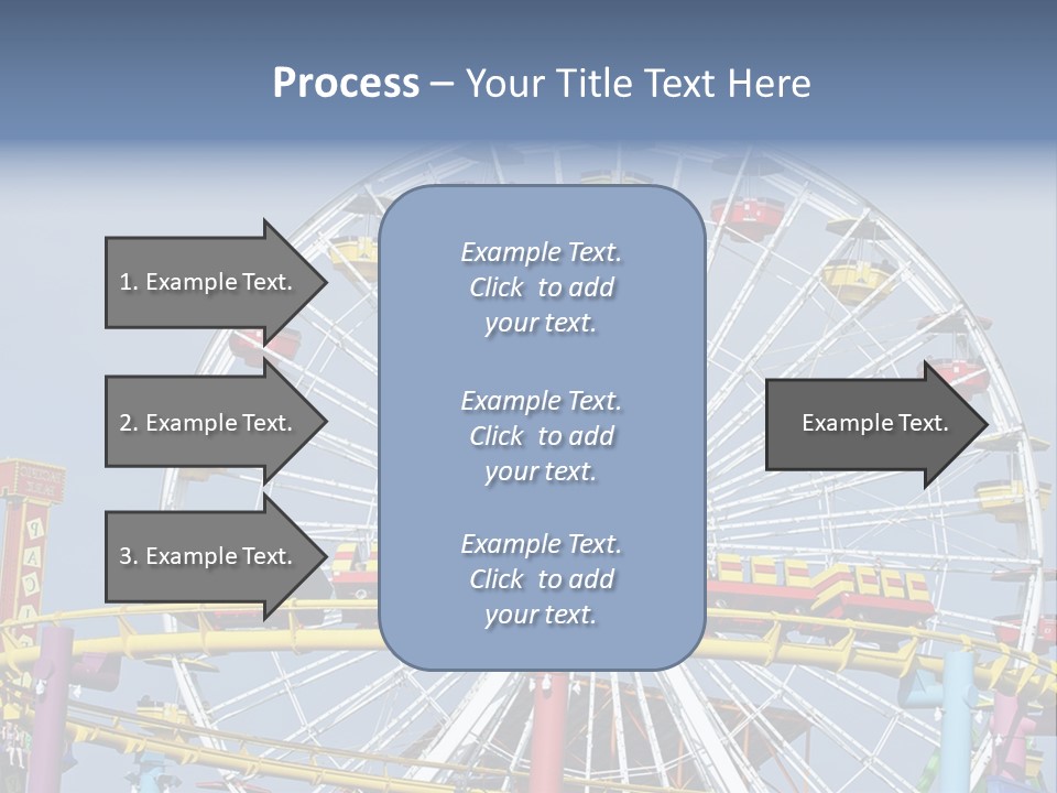 A Ferris Wheel With A Blue Sky In The Background PowerPoint Template