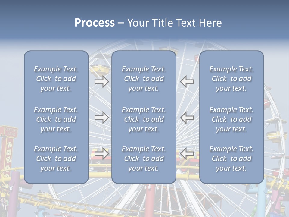 A Ferris Wheel With A Blue Sky In The Background PowerPoint Template