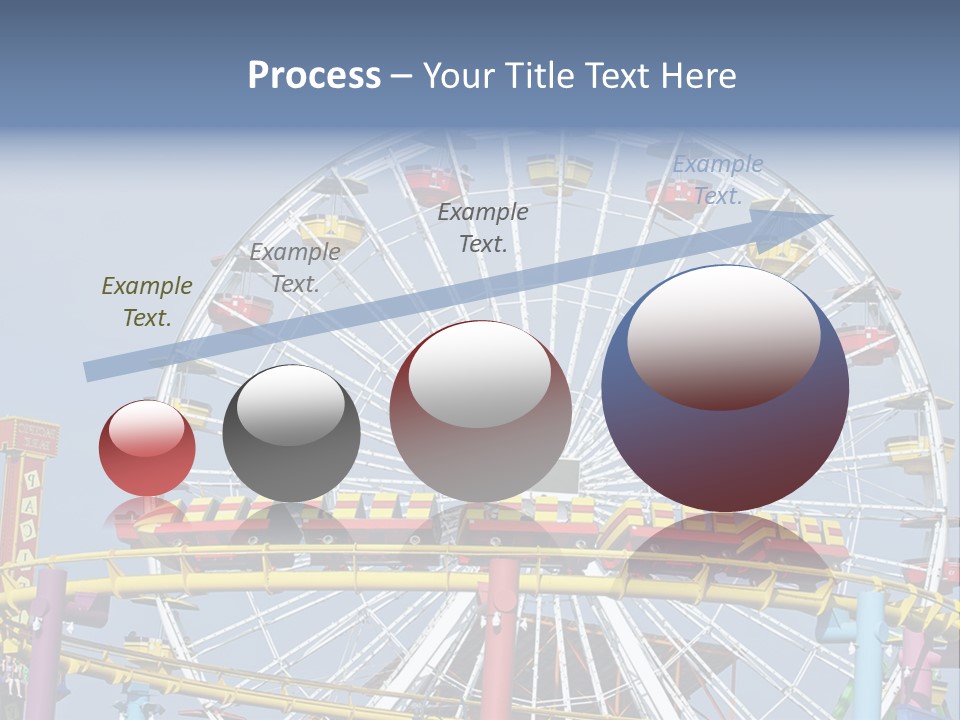 A Ferris Wheel With A Blue Sky In The Background PowerPoint Template