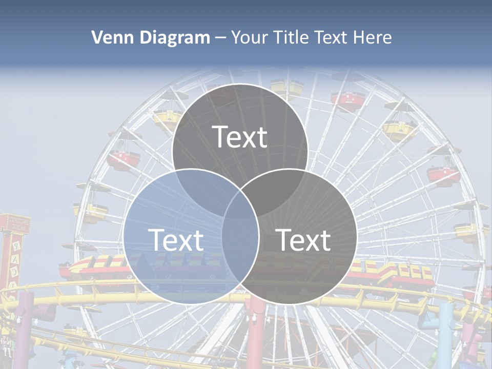A Ferris Wheel With A Blue Sky In The Background PowerPoint Template