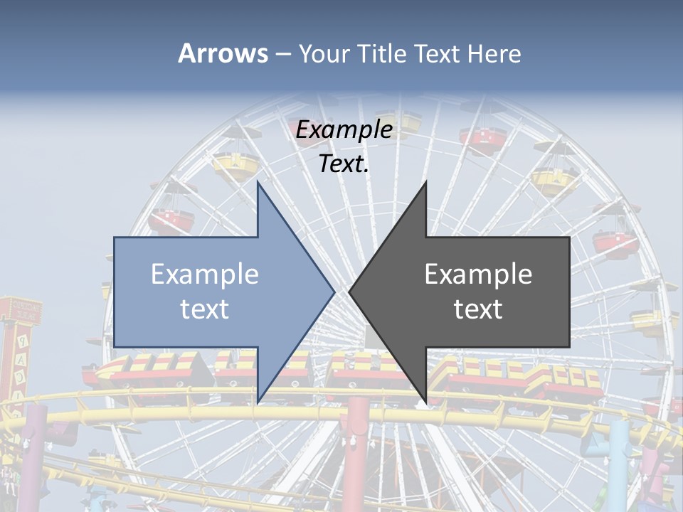 A Ferris Wheel With A Blue Sky In The Background PowerPoint Template