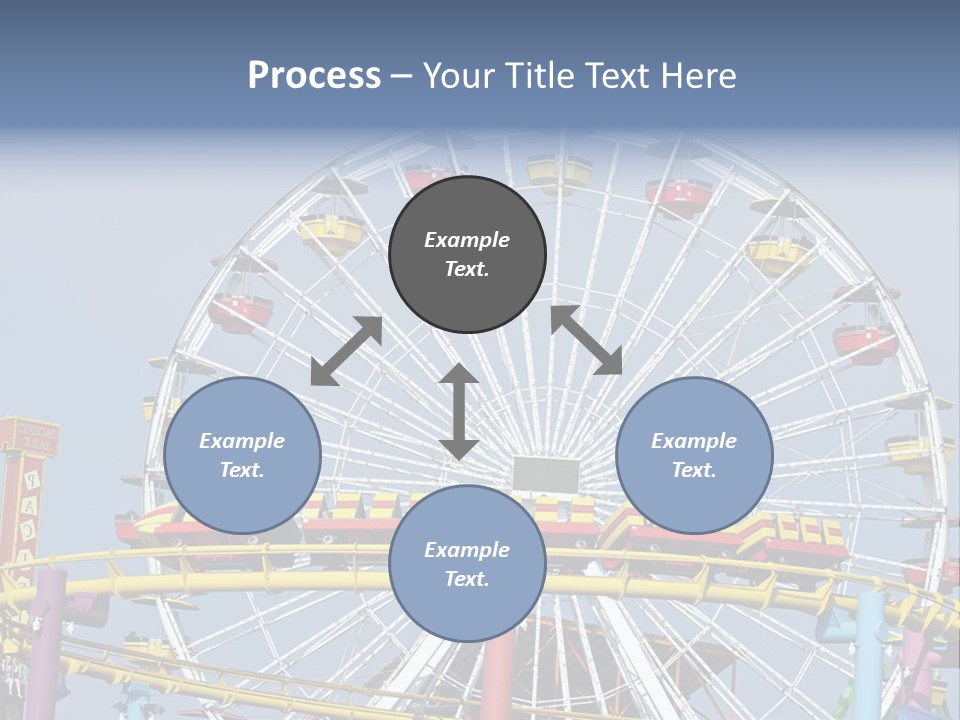 A Ferris Wheel With A Blue Sky In The Background PowerPoint Template