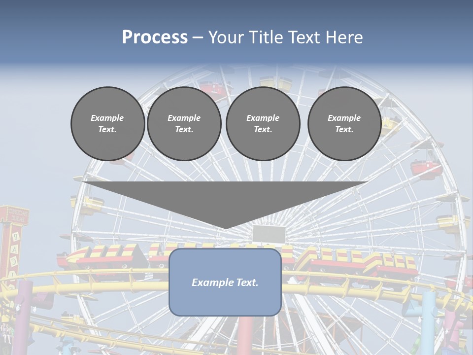 A Ferris Wheel With A Blue Sky In The Background PowerPoint Template