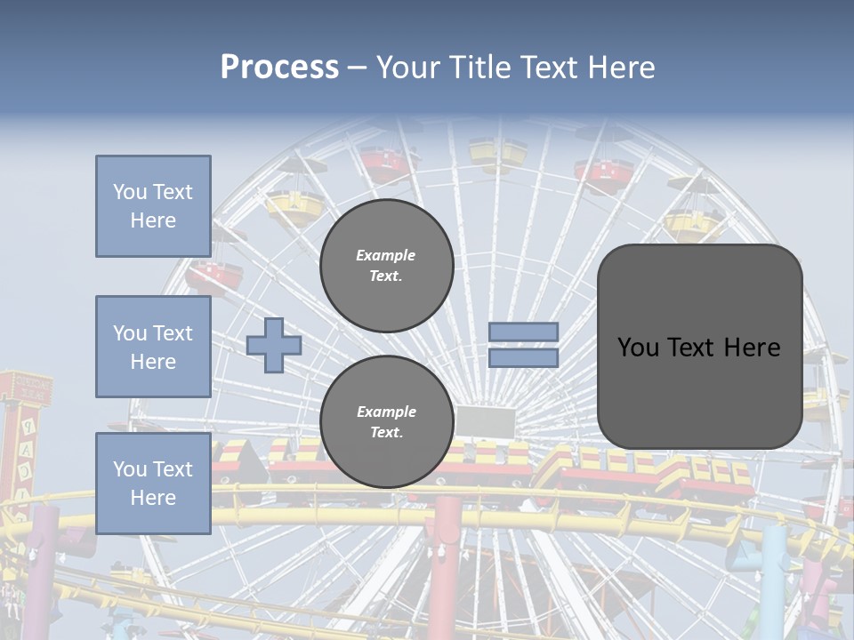 A Ferris Wheel With A Blue Sky In The Background PowerPoint Template