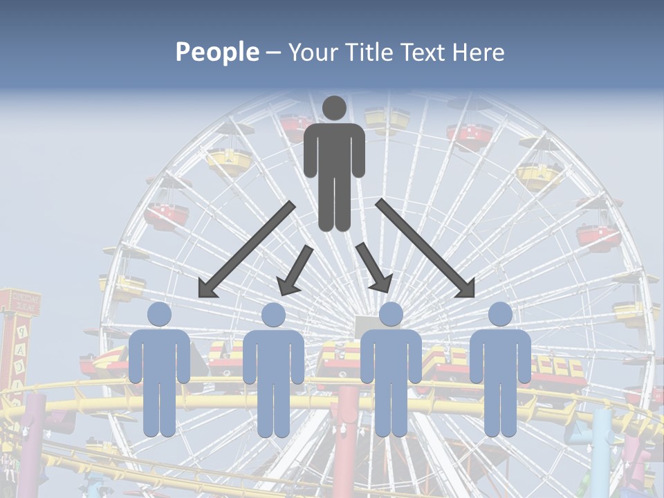 A Ferris Wheel With A Blue Sky In The Background PowerPoint Template