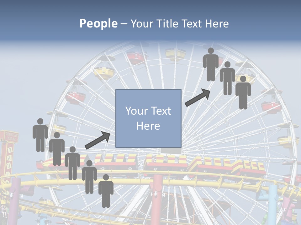 A Ferris Wheel With A Blue Sky In The Background PowerPoint Template