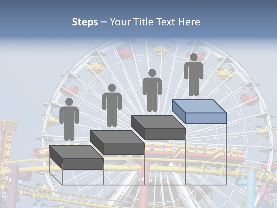 A Ferris Wheel With A Blue Sky In The Background PowerPoint Template