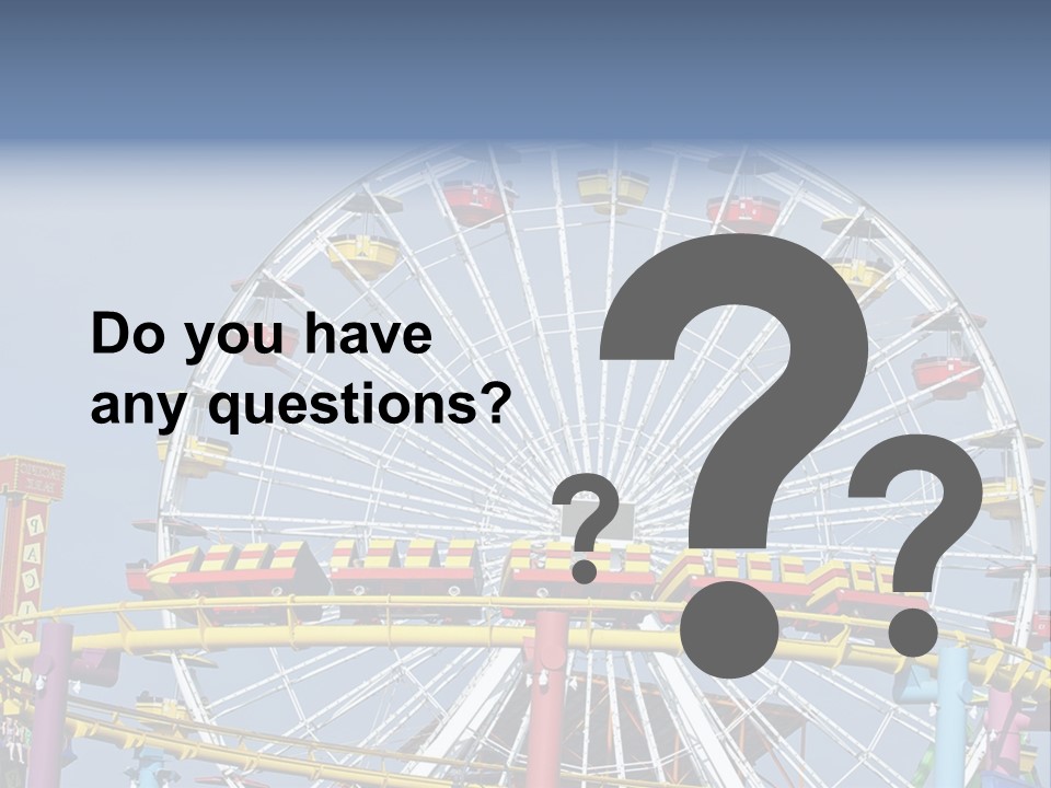 A Ferris Wheel With A Blue Sky In The Background PowerPoint Template