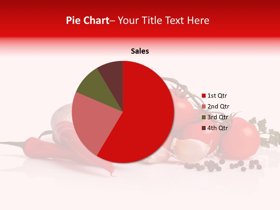 A Pile Of Tomatoes, Peppers, Garlic And Pepper On A White Background PowerPoint Template