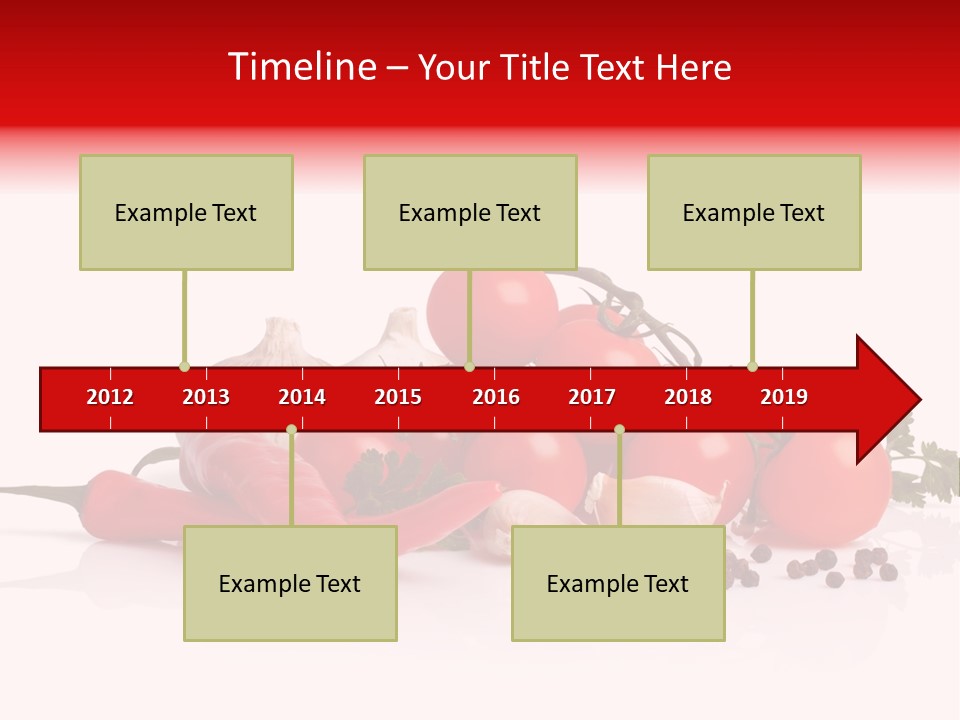 A Pile Of Tomatoes, Peppers, Garlic And Pepper On A White Background PowerPoint Template