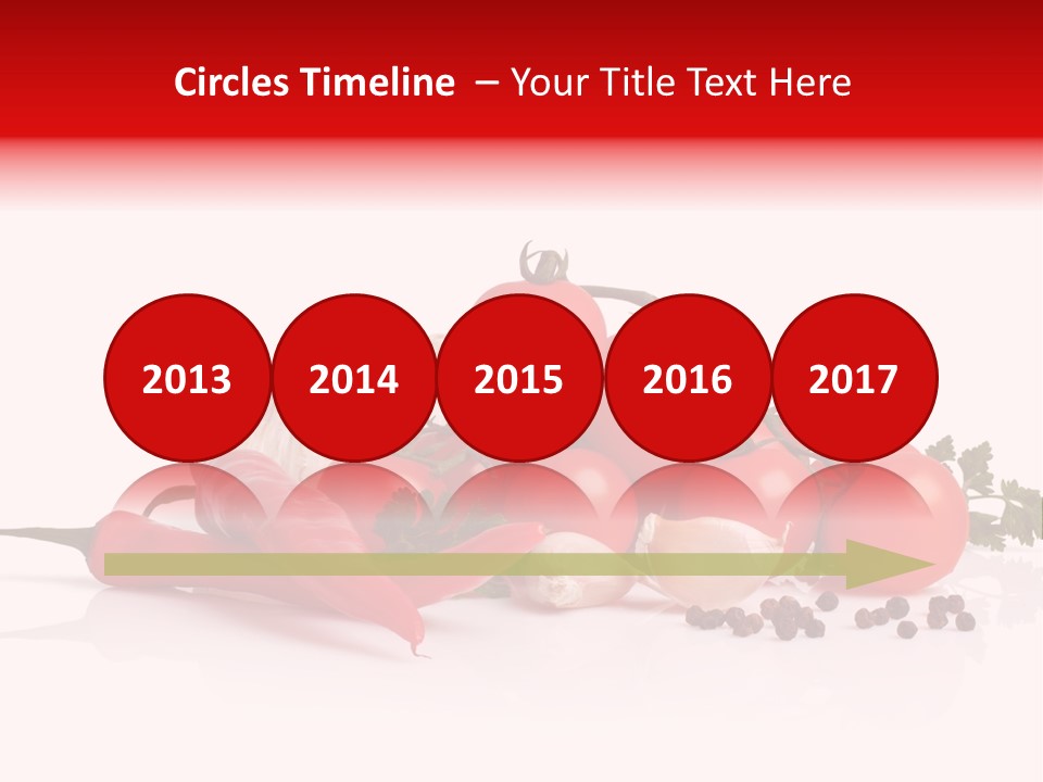 A Pile Of Tomatoes, Peppers, Garlic And Pepper On A White Background PowerPoint Template