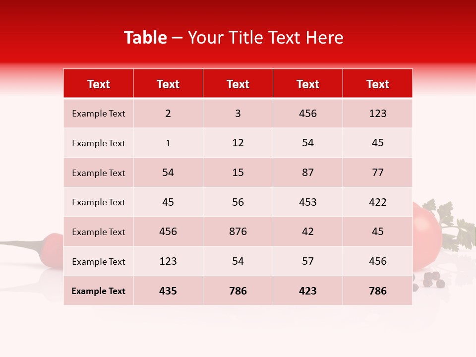 A Pile Of Tomatoes, Peppers, Garlic And Pepper On A White Background PowerPoint Template