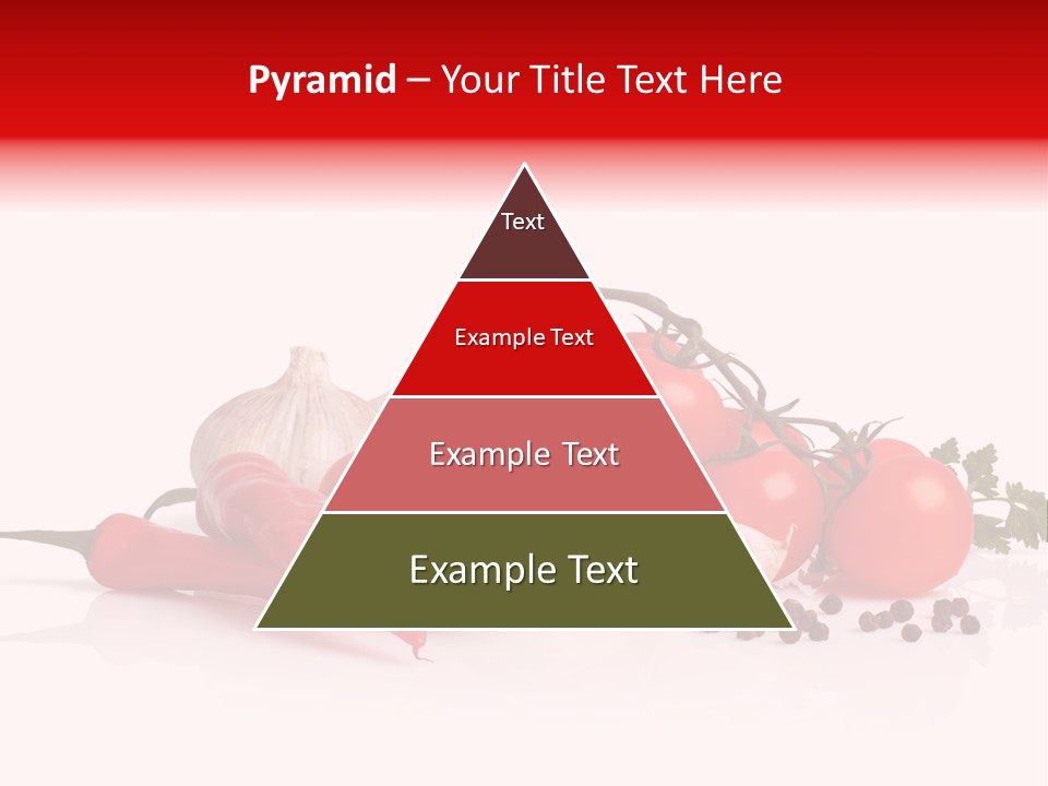 A Pile Of Tomatoes, Peppers, Garlic And Pepper On A White Background PowerPoint Template
