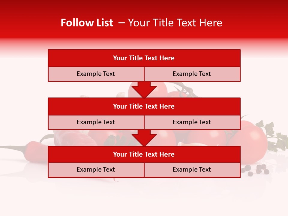 A Pile Of Tomatoes, Peppers, Garlic And Pepper On A White Background PowerPoint Template