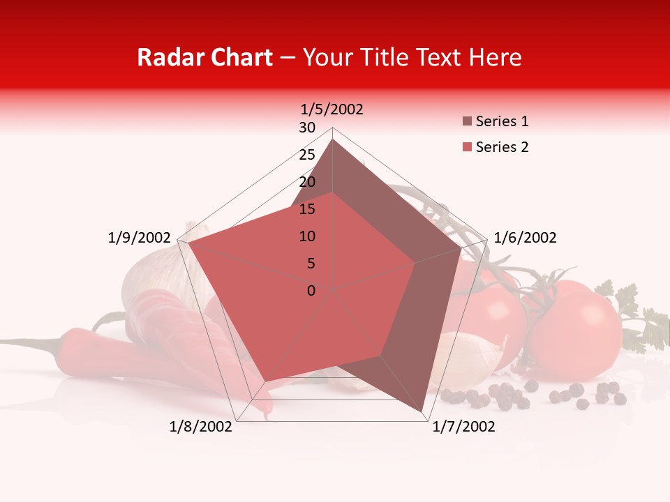 A Pile Of Tomatoes, Peppers, Garlic And Pepper On A White Background PowerPoint Template