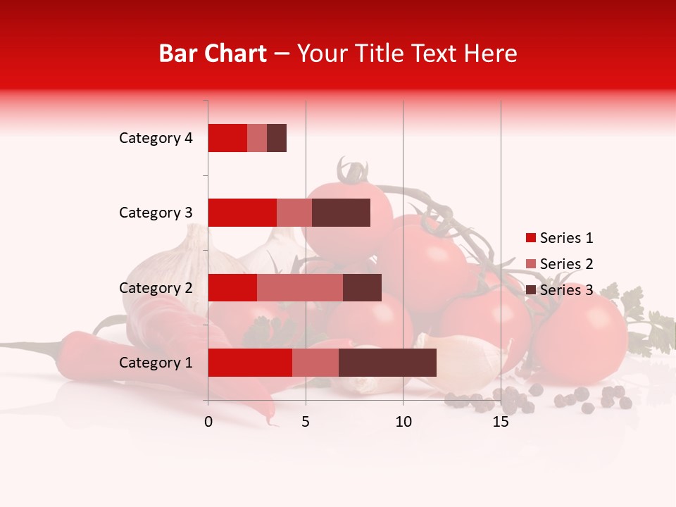 A Pile Of Tomatoes, Peppers, Garlic And Pepper On A White Background PowerPoint Template