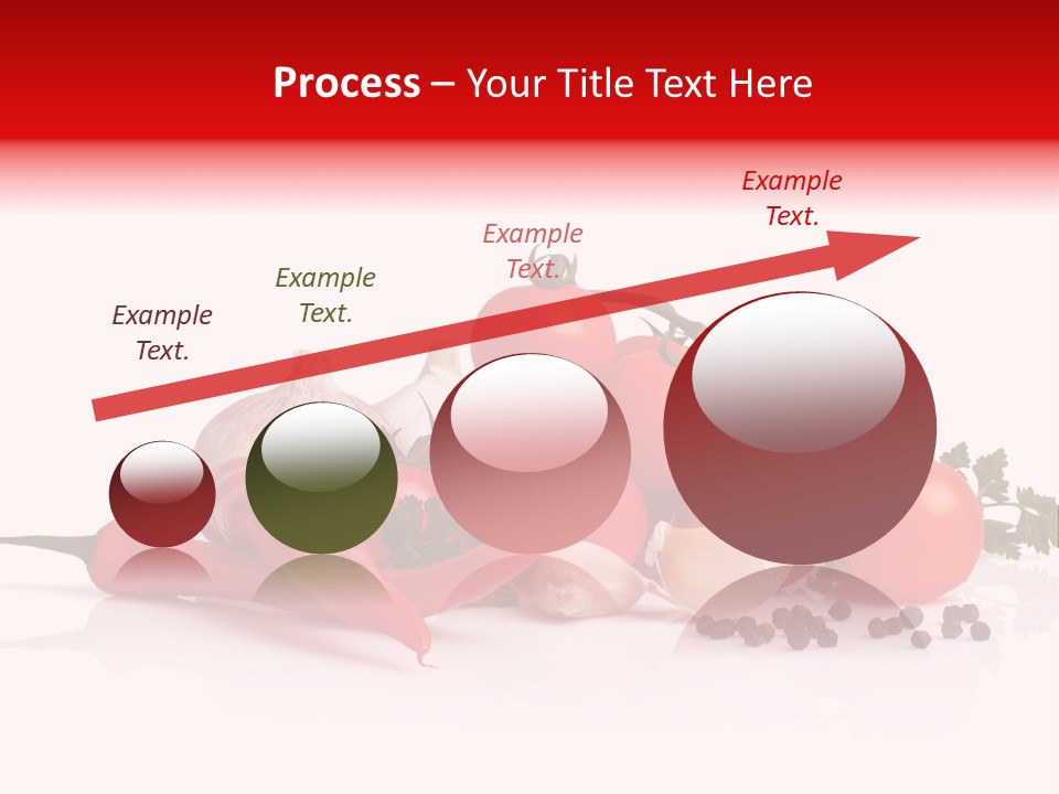 A Pile Of Tomatoes, Peppers, Garlic And Pepper On A White Background PowerPoint Template