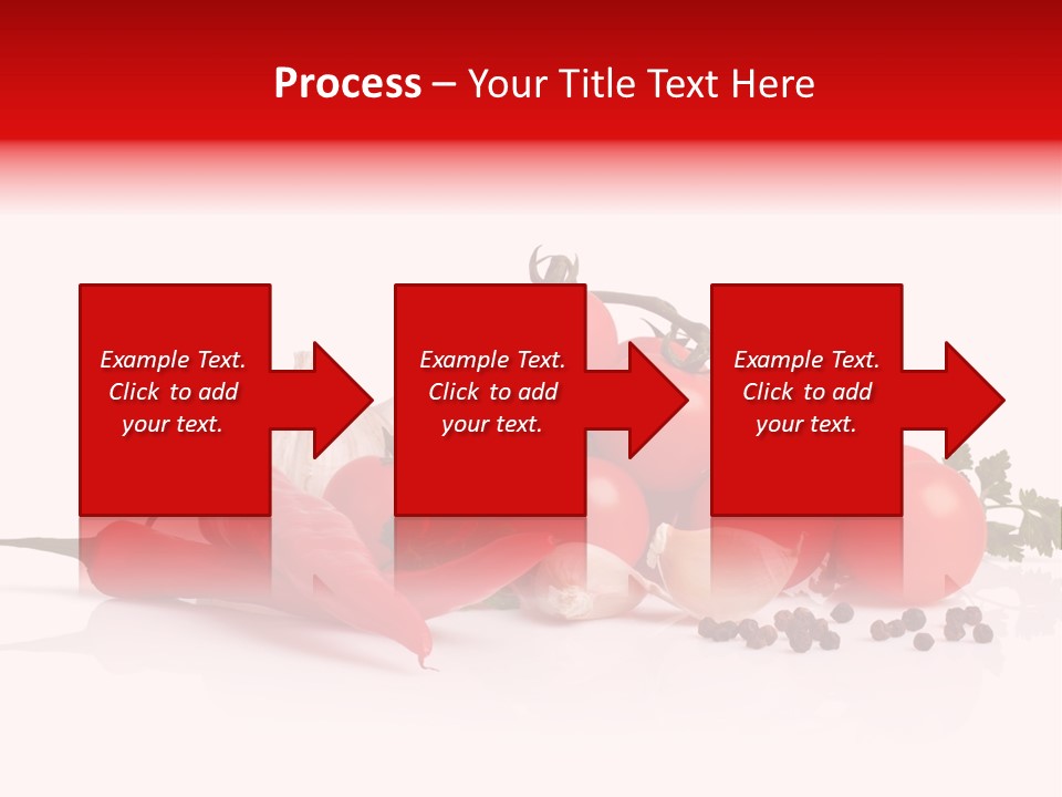 A Pile Of Tomatoes, Peppers, Garlic And Pepper On A White Background PowerPoint Template