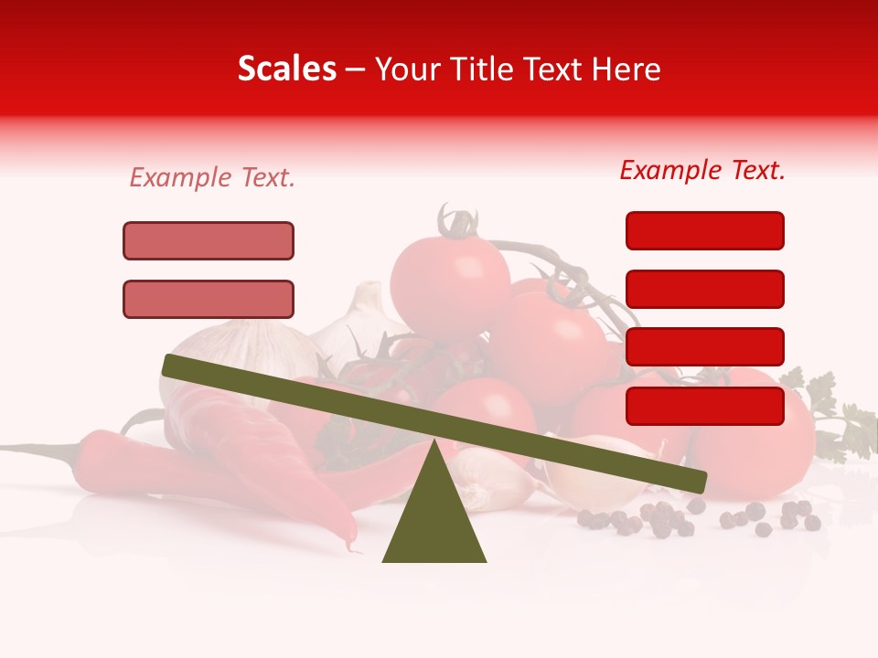 A Pile Of Tomatoes, Peppers, Garlic And Pepper On A White Background PowerPoint Template