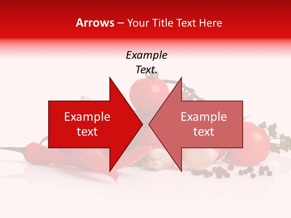 A Pile Of Tomatoes, Peppers, Garlic And Pepper On A White Background PowerPoint Template