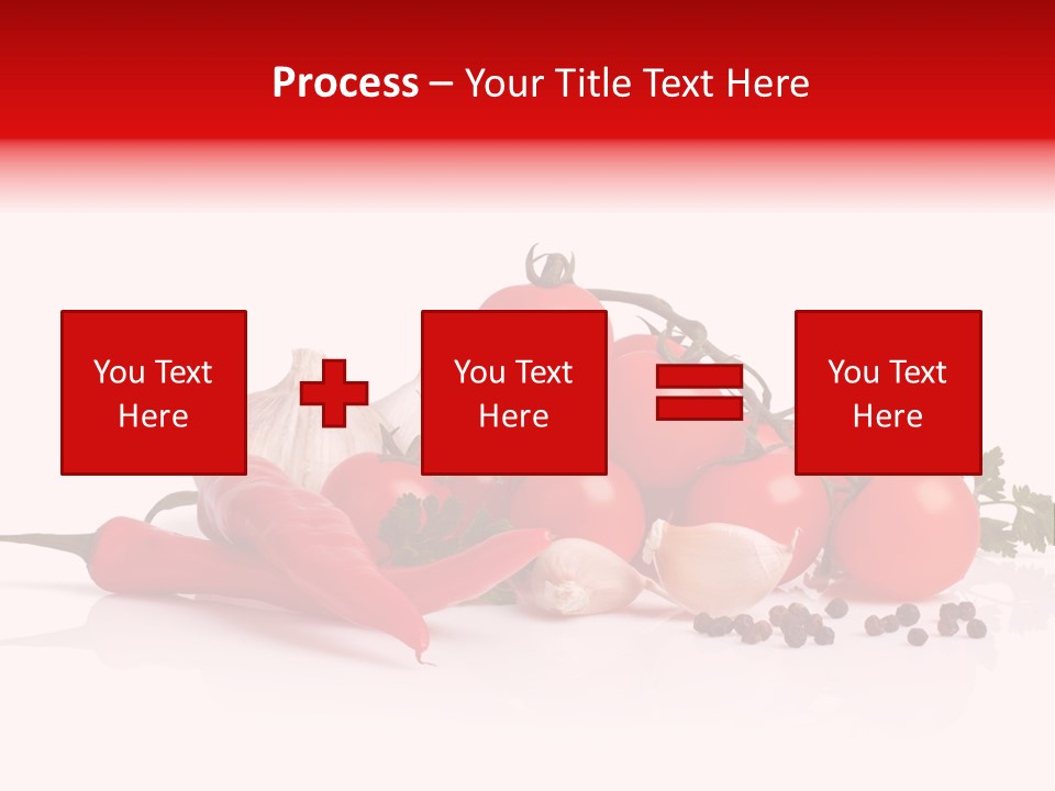 A Pile Of Tomatoes, Peppers, Garlic And Pepper On A White Background PowerPoint Template