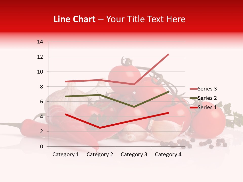 A Pile Of Tomatoes, Peppers, Garlic And Pepper On A White Background PowerPoint Template