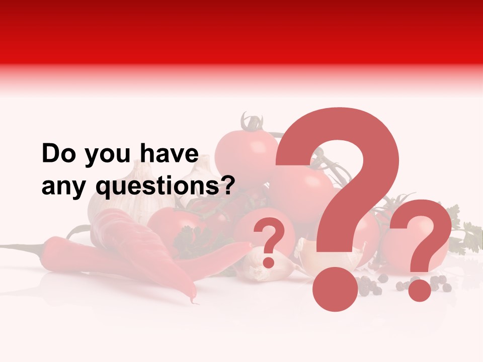 A Pile Of Tomatoes, Peppers, Garlic And Pepper On A White Background PowerPoint Template