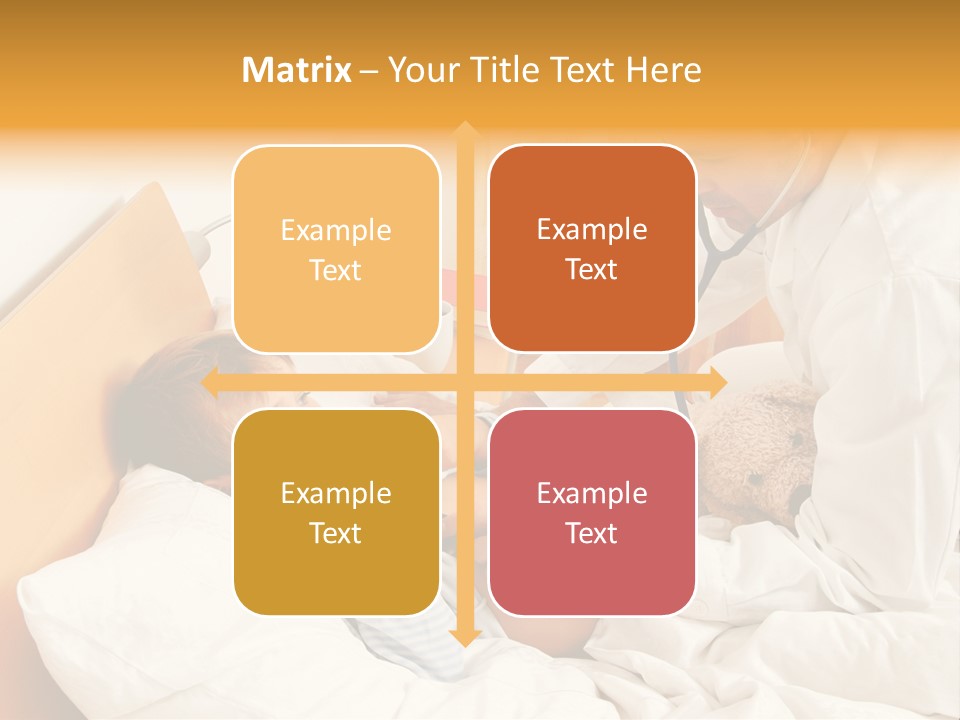 A Young Boy Laying In A Bed With A Doctor Next To Him PowerPoint Template