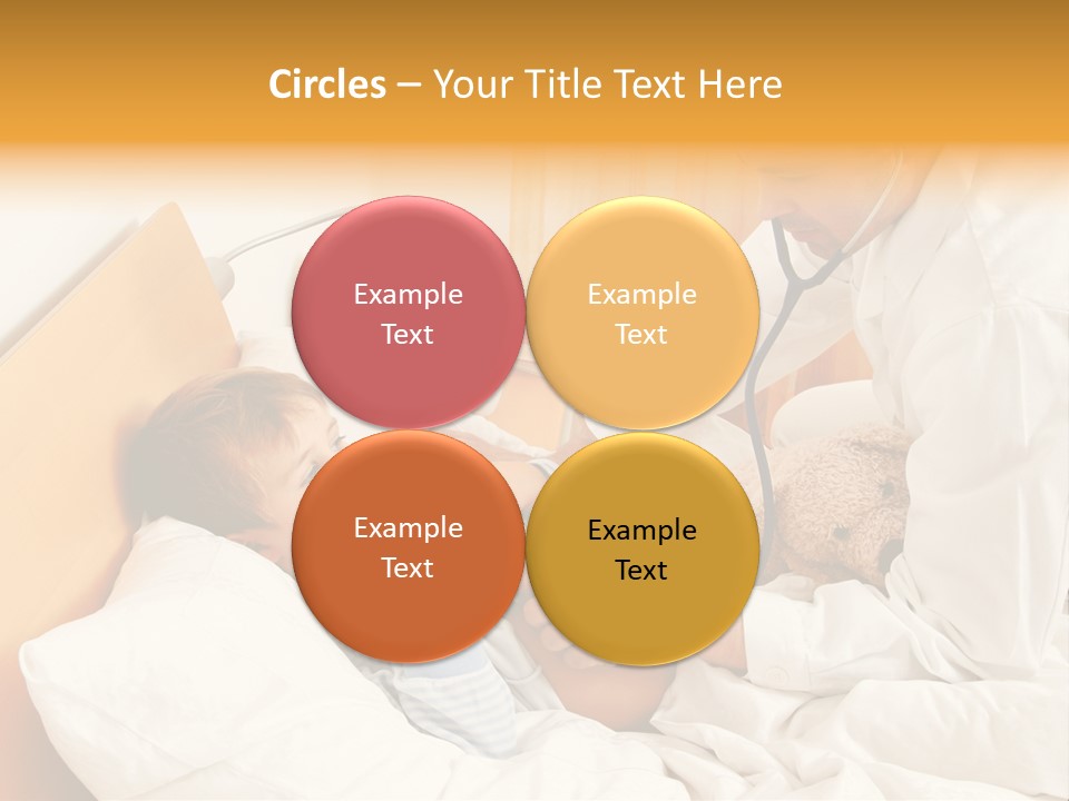 A Young Boy Laying In A Bed With A Doctor Next To Him PowerPoint Template