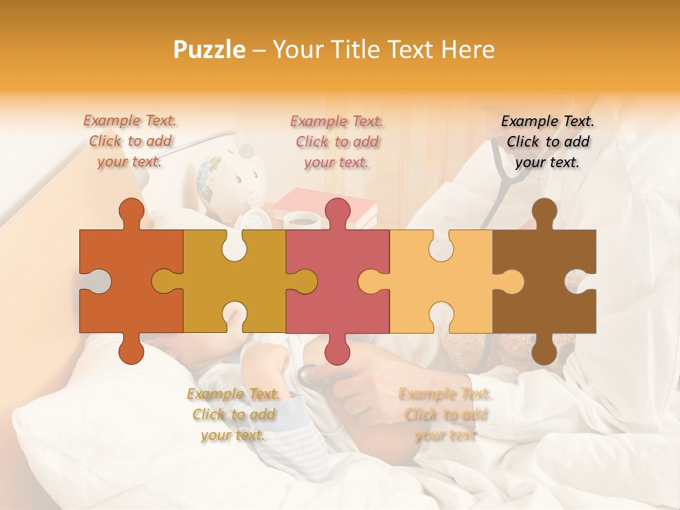 A Young Boy Laying In A Bed With A Doctor Next To Him PowerPoint Template