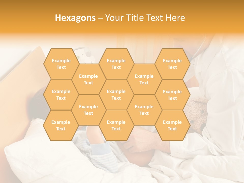 A Young Boy Laying In A Bed With A Doctor Next To Him PowerPoint Template