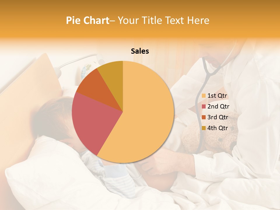A Young Boy Laying In A Bed With A Doctor Next To Him PowerPoint Template