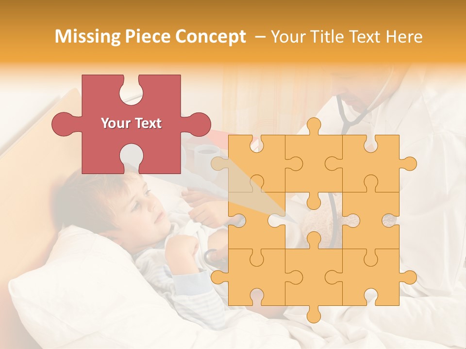 A Young Boy Laying In A Bed With A Doctor Next To Him PowerPoint Template