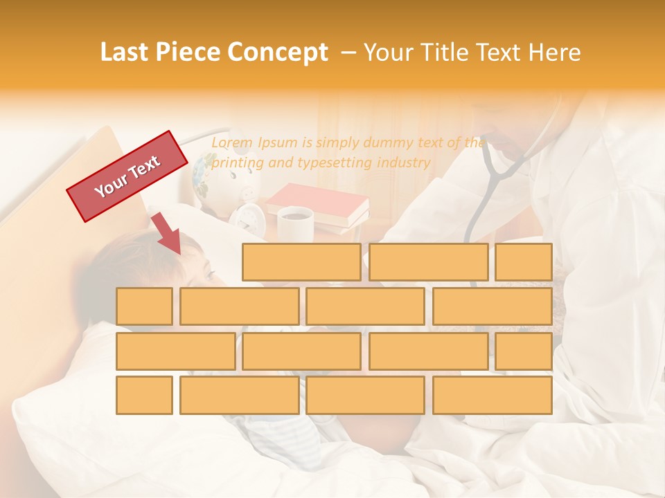 A Young Boy Laying In A Bed With A Doctor Next To Him PowerPoint Template