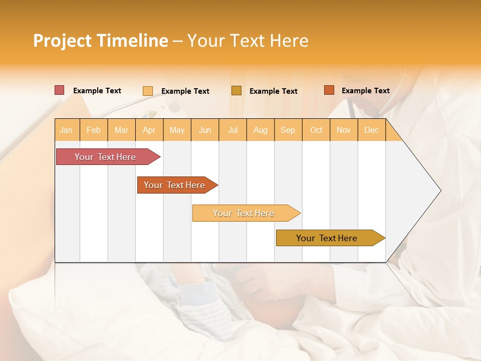 A Young Boy Laying In A Bed With A Doctor Next To Him PowerPoint Template