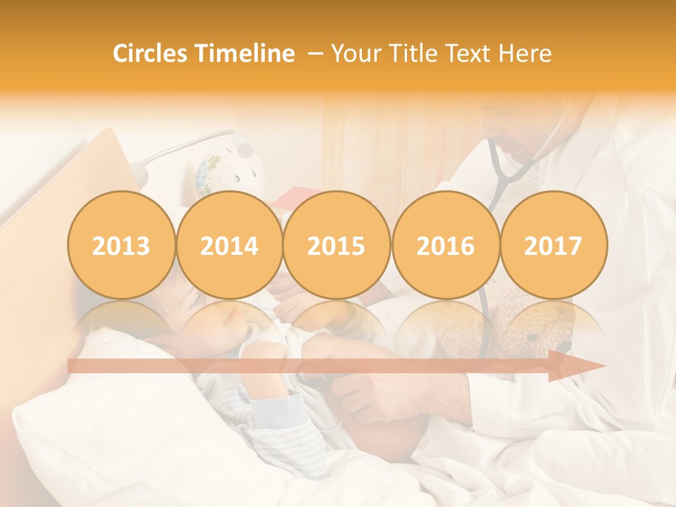 A Young Boy Laying In A Bed With A Doctor Next To Him PowerPoint Template