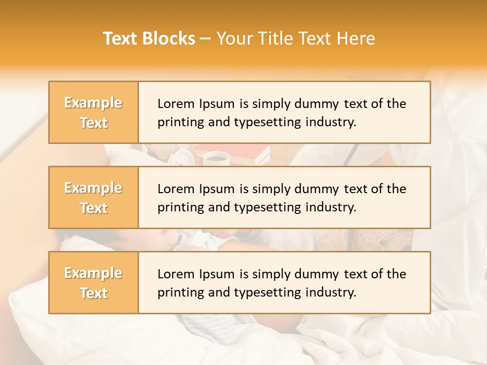 A Young Boy Laying In A Bed With A Doctor Next To Him PowerPoint Template
