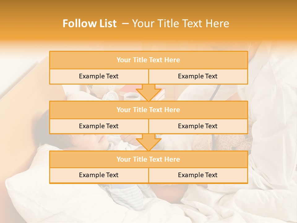 A Young Boy Laying In A Bed With A Doctor Next To Him PowerPoint Template