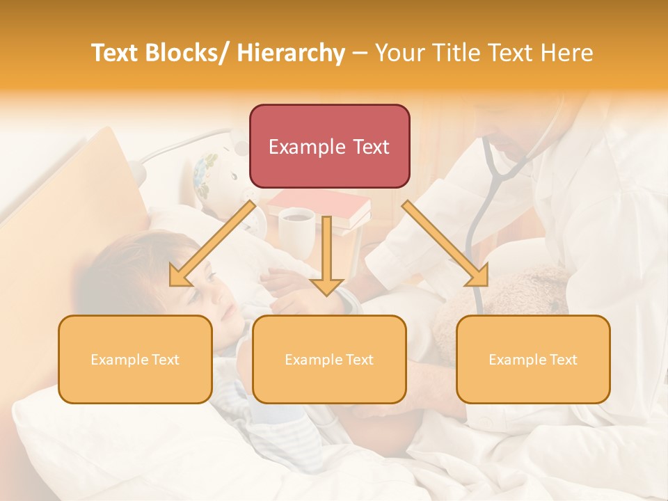 A Young Boy Laying In A Bed With A Doctor Next To Him PowerPoint Template
