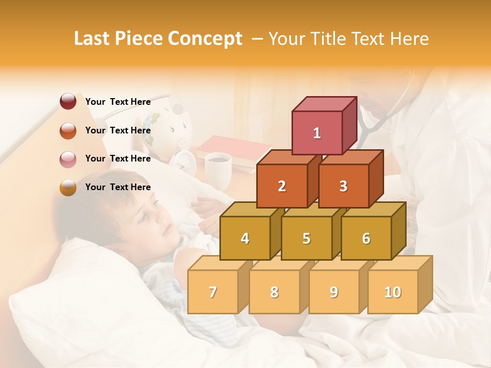 A Young Boy Laying In A Bed With A Doctor Next To Him PowerPoint Template