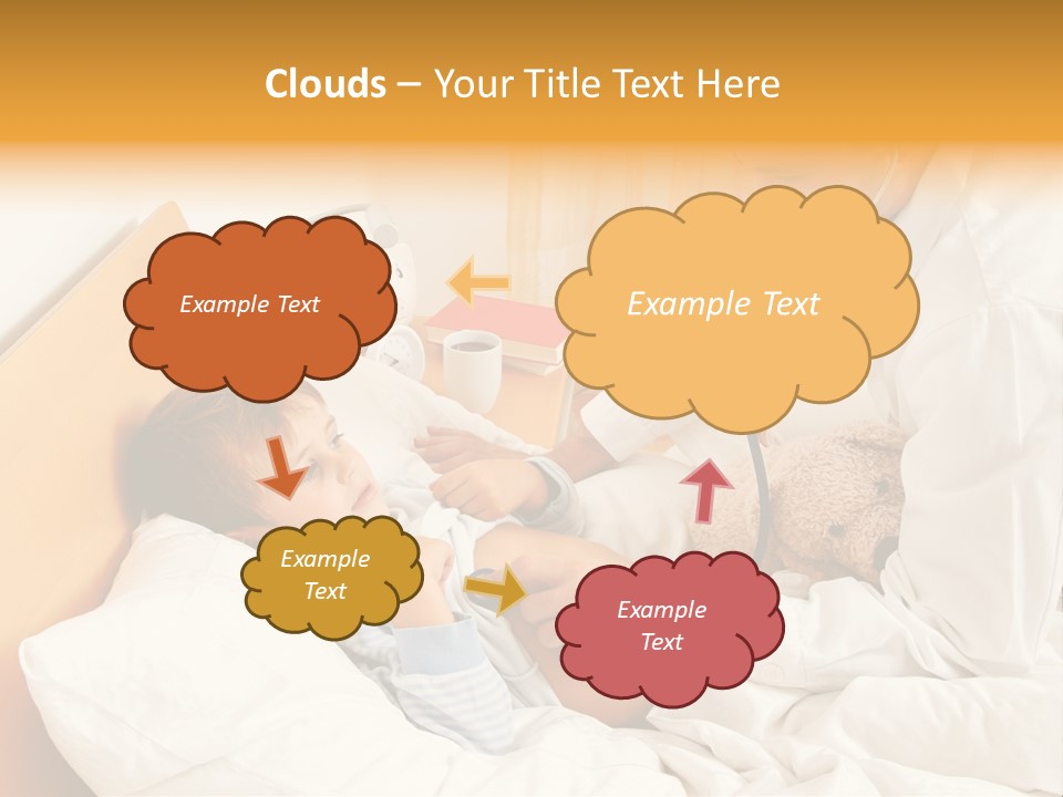 A Young Boy Laying In A Bed With A Doctor Next To Him PowerPoint Template