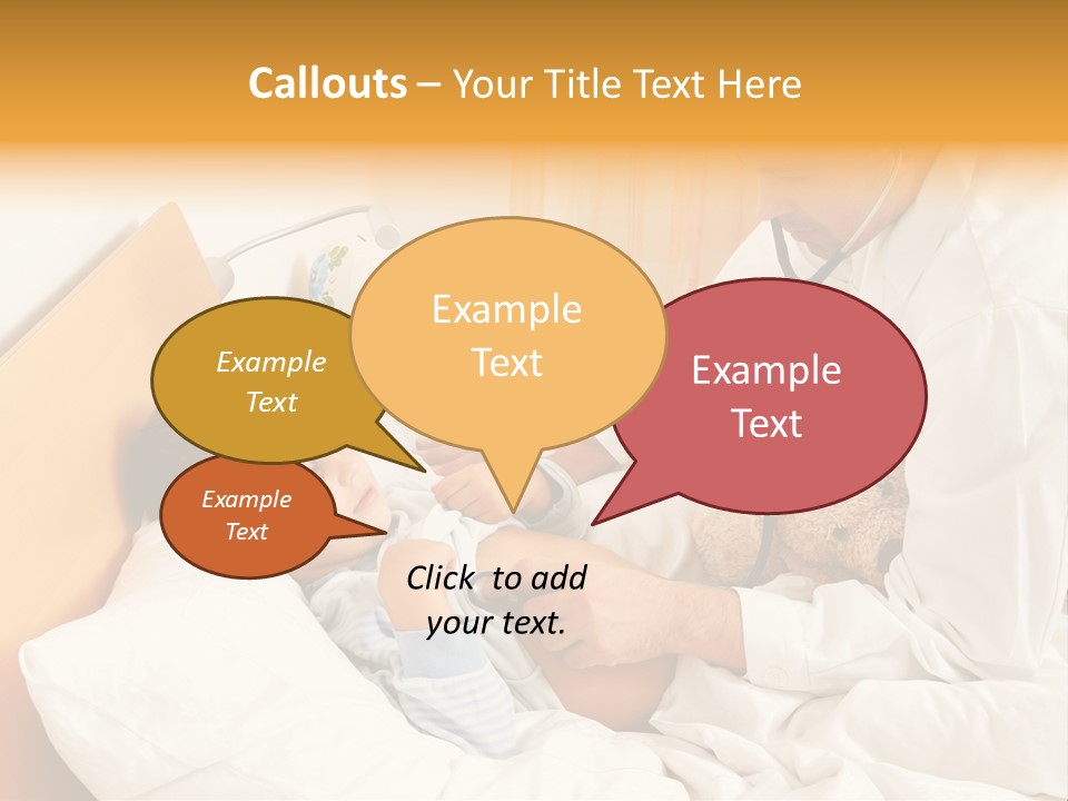 A Young Boy Laying In A Bed With A Doctor Next To Him PowerPoint Template