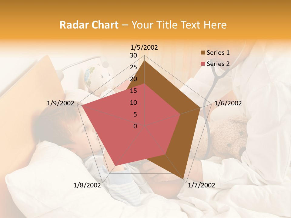 A Young Boy Laying In A Bed With A Doctor Next To Him PowerPoint Template