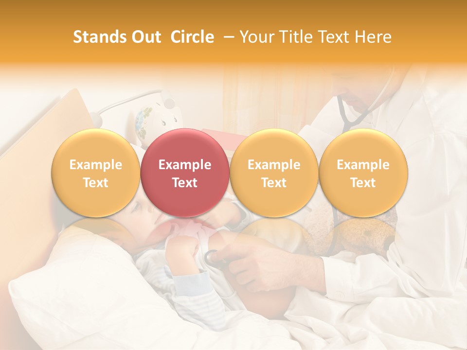 A Young Boy Laying In A Bed With A Doctor Next To Him PowerPoint Template